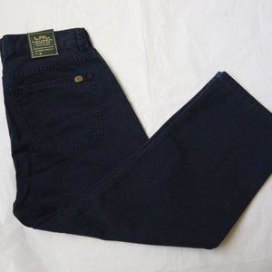 Ralph Lauren Jeans & Co Sz 2 Cropped Navy Blue Pants LRL Midcalf  Ankle Classic